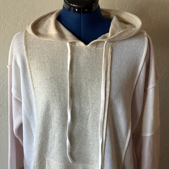 NWT Johnny Was Cashmere Patrchwork Hoodie Sz L - Picture 1 of 6